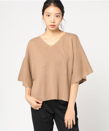 earth music&ecology | ハーフミラノフレアースリーブニットプルオーバー(ニット/セーター)