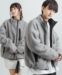 Rocky Monroe | オーバーサイズ フリースボアジャケット リバーシブルブルゾン(ブルゾン)