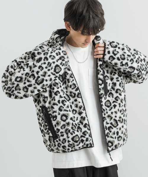 オーバーサイズ フリースボアジャケット リバーシブルブルゾン  