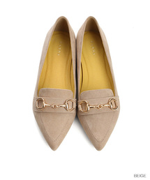 ポインテッドトゥビットローファー