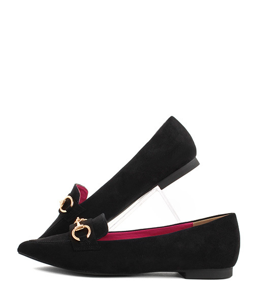 RANDA（ランダ）の「ポインテッドトゥビットローファー（ローファー・レディース・ブラック/ベージュ/グレー/グレー系その他/ワイン/ブルー/シルバー・LL/SS/S/M/L）」の12枚目の写真