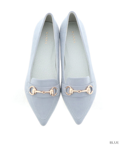 RANDA（ランダ）の「ポインテッドトゥビットローファー（ローファー・レディース・ブラック/ベージュ/グレー/グレー系その他/ワイン/ブルー/シルバー・LL/SS/S/M/L）」の5枚目の写真