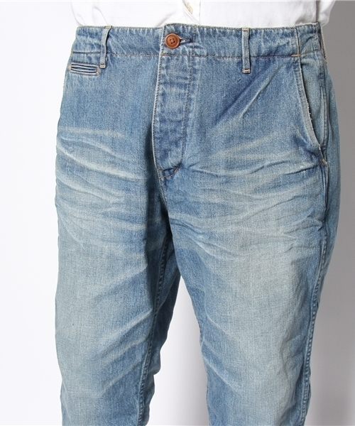 Sanca（サンカ）の「Sanca/12.5OZ DENIM CROPPED MILITARY（デニムパンツ・メンズ・インディゴブルー・1/2/3）」の4枚目の写真