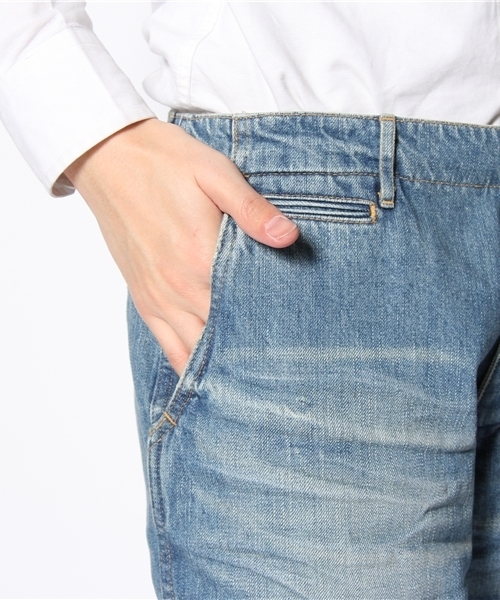 Sanca（サンカ）の「Sanca/12.5OZ DENIM CROPPED MILITARY（デニムパンツ・メンズ・インディゴブルー・1/2/3）」の6枚目の写真