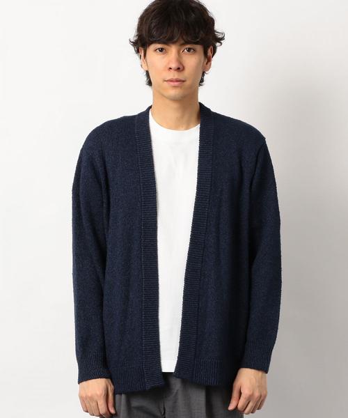 green label relaxing（グリーンレーベルリラクシング）の「SC ブークレムジイージー カーディガン ◆（カーディガン/ボレロ・メンズ・ブラック/ネイビー/ターコイズブルー・S/M/L）」の11枚目の写真