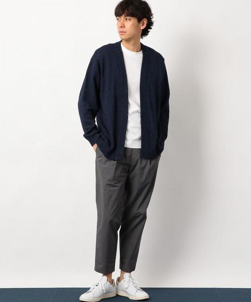 green label relaxing（グリーンレーベルリラクシング）の「SC ブークレムジイージー カーディガン ◆（カーディガン/ボレロ・メンズ・ブラック/ネイビー/ターコイズブルー・S/M/L）」の19枚目の写真