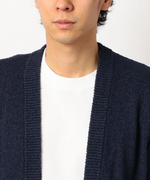 green label relaxing（グリーンレーベルリラクシング）の「SC ブークレムジイージー カーディガン ◆（カーディガン/ボレロ・メンズ・ブラック/ネイビー/ターコイズブルー・S/M/L）」の17枚目の写真