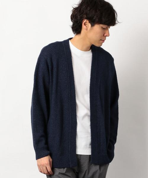 green label relaxing（グリーンレーベルリラクシング）の「SC ブークレムジイージー カーディガン ◆（カーディガン/ボレロ・メンズ・ブラック/ネイビー/ターコイズブルー・S/M/L）」の8枚目の写真