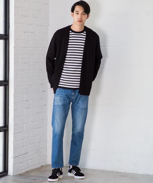 green label relaxing（グリーンレーベルリラクシング）の「SC ブークレムジイージー カーディガン ◆（カーディガン/ボレロ・メンズ・ブラック/ネイビー/ターコイズブルー・S/M/L）」の13枚目の写真