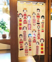 カヤ（カヤ）の「【カヤ】日本の民芸暖簾（インテリア雑貨）」