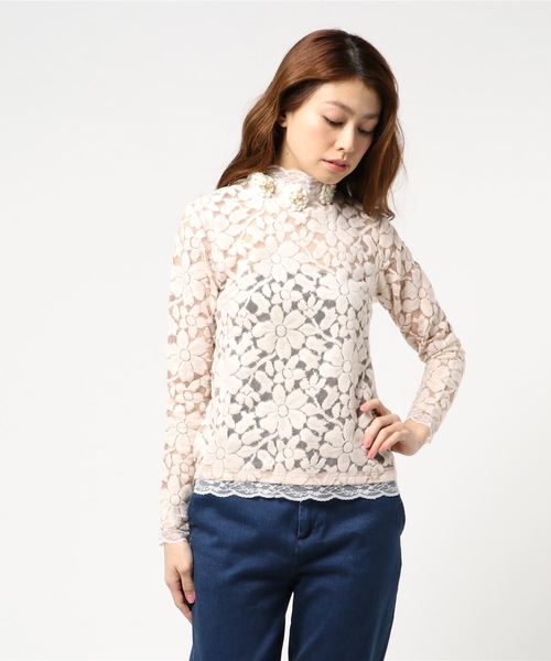 ♡swankiss トップス♡ Swankiss（スワンキス）の「KJ ribbon gift TOPS（ニット/セーター