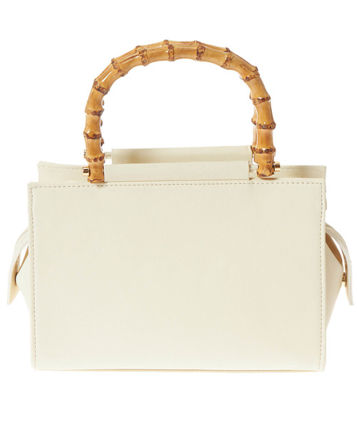 Edit Sheen（エディットシーン）の「バンブーハンドルスクエアバッグ（ハンドバッグ・レディース・ブラック/オフホワイト・FREE）」の16枚目の写真