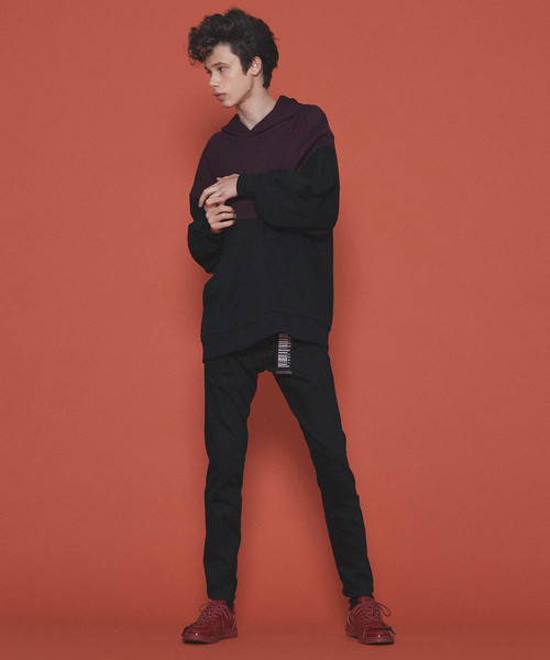 SHAREEF（シャリーフ）の「TWILL KNITTED SWICTING HOODIE（パーカー