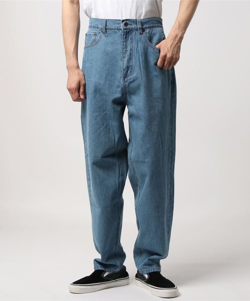 おしゃれスタ(オシャレスタ)の「ルーズシルエットデニムパンツ(IR)(デニムパンツ・メンズ・サックスブルー/ブルー系その他・M/L/XL)」の5枚目の写真