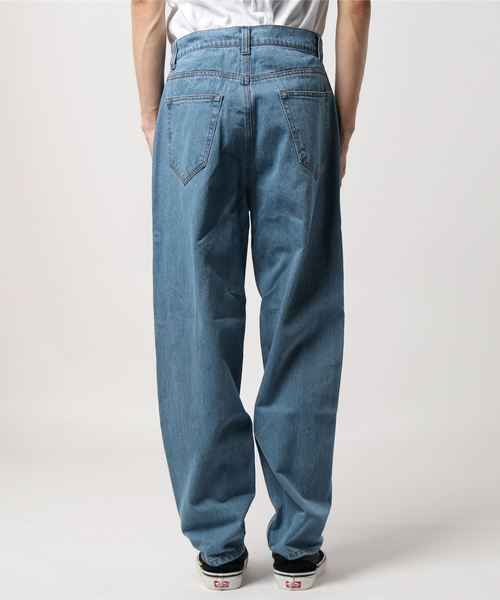 おしゃれスタ(オシャレスタ)の「ルーズシルエットデニムパンツ(IR)(デニムパンツ・メンズ・サックスブルー/ブルー系その他・M/L/XL)」の3枚目の写真
