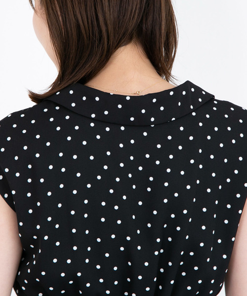 PROPORTION BODY DRESSING（プロポーションボディドレッシング）の「ミニドット＆ギンガム衿付ワンピース（ワンピース・レディース・ブラック/ブラック系その他・1/2/3）」の19枚目の写真