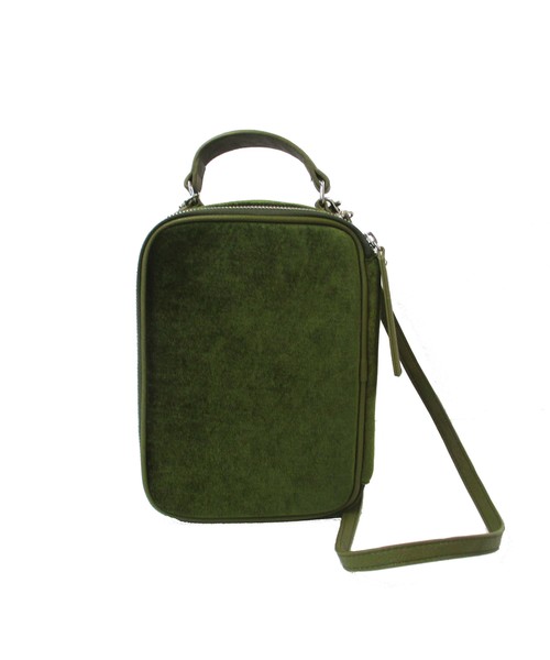 Edie Tokyo（エディートーキョー）の「【Edie Tokyo】 ED_velvet_vanitysquare_Amy14936800（トートバッグ・レディース・ネイビー/カーキ・FREE）」の6枚目の写真