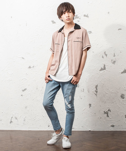 MinoriTY（マイノリティ）の「ストレッチクラッシュスキニーデニムパンツ ジーンズ メンズ ボトムス（その他パンツ・メンズ・ブラック/グレー/サックスブルー/インディゴブルー・S/M/L/XL）」の6枚目の写真