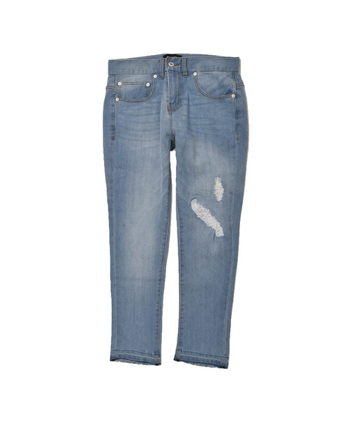 MinoriTY（マイノリティ）の「ストレッチクラッシュスキニーデニムパンツ ジーンズ メンズ ボトムス（その他パンツ・メンズ・ブラック/グレー/サックスブルー/インディゴブルー・S/M/L/XL）」の9枚目の写真