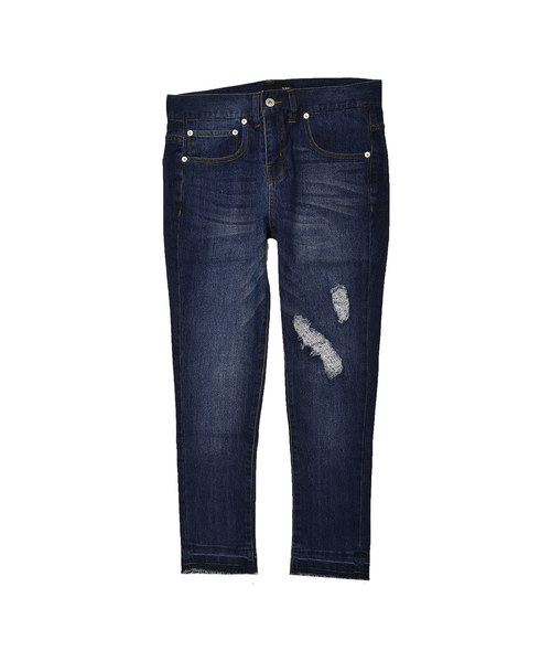 MinoriTY（マイノリティ）の「ストレッチクラッシュスキニーデニムパンツ ジーンズ メンズ ボトムス（その他パンツ・メンズ・ブラック/グレー/サックスブルー/インディゴブルー・S/M/L/XL）」の10枚目の写真