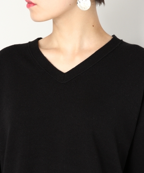 LOWRYS FARM（ローリーズファーム）の「ファンクションＶネック　805084（ニット/セーター・レディース・ブラック/ブラック×ホワイト/グレー/ブラウン/オフホワイト・MEDIUM/LARGE）」の8枚目の写真