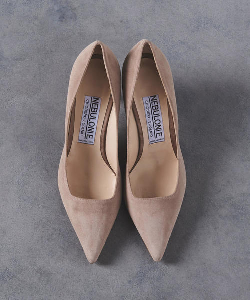 1/2 ファッション NEBULONIE ベージュ スエード パンプス
