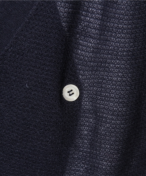 WHO'S WHO gallery（フーズフーギャラリー）の「麻レーヨンブレストカーデ（カーディガン/ボレロ・メンズ・ライトグレー/ブルー/チャコールグレー・MEDIUM/LARGE）」の8枚目の写真