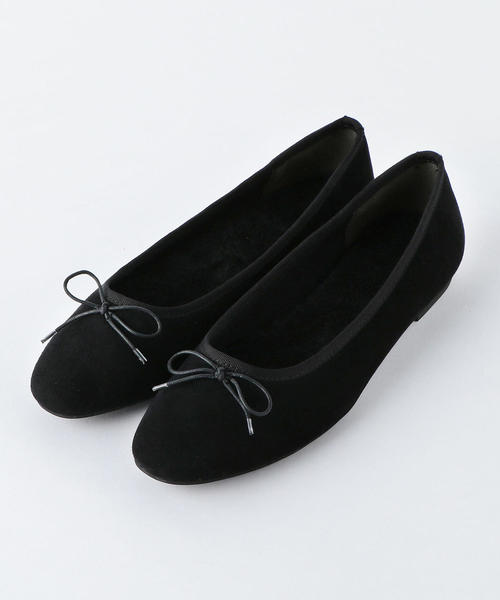 BEAUTY&YOUTH UNITED ARROWS（ビューティーアンドユースユナイテッドアローズ）の「BY スエードボア バレエシューズ -2WAY- ◆（バレエシューズ・レディース・グレー/ブラック/ブラウン・38h/37/36h/38/36/37h）」の4枚目の写真