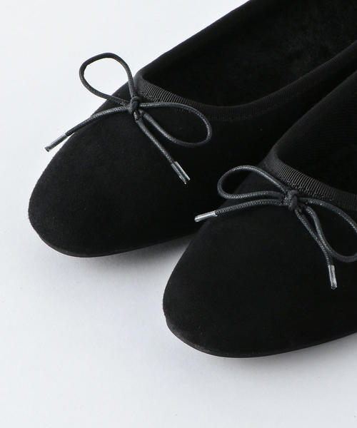 BEAUTY&YOUTH UNITED ARROWS（ビューティーアンドユースユナイテッドアローズ）の「BY スエードボア バレエシューズ -2WAY- ◆（バレエシューズ・レディース・グレー/ブラック/ブラウン・38h/37/36h/38/36/37h）」の9枚目の写真