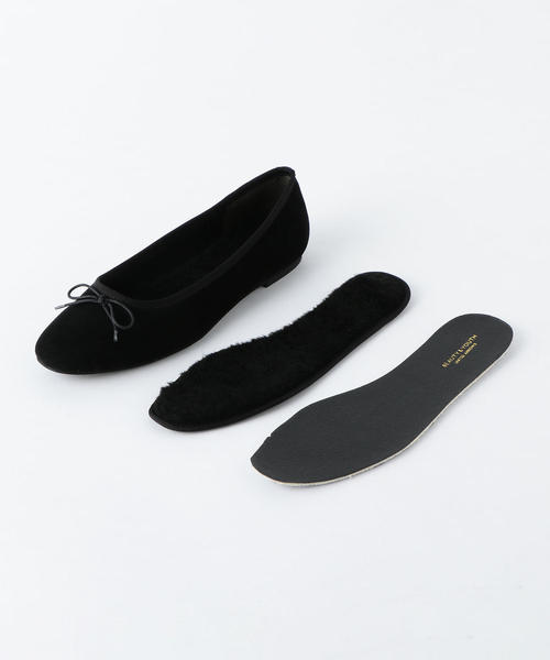 BEAUTY&YOUTH UNITED ARROWS（ビューティーアンドユースユナイテッドアローズ）の「BY スエードボア バレエシューズ -2WAY- ◆（バレエシューズ・レディース・ブラウン/グレー/ブラック・38h/37h/38/37/36h/36）」の4枚目の写真