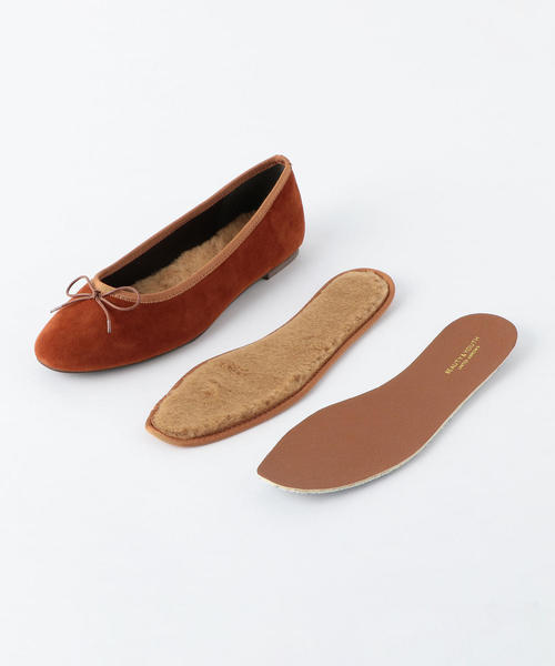 BEAUTY&YOUTH UNITED ARROWS（ビューティーアンドユースユナイテッドアローズ）の「BY スエードボア バレエシューズ -2WAY- ◆（バレエシューズ・レディース・ブラウン/グレー/ブラック・38h/37h/38/37/36h/36）」の6枚目の写真