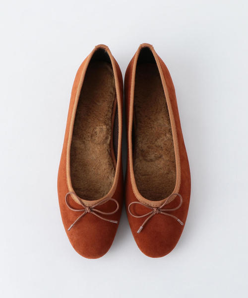 BEAUTY&YOUTH UNITED ARROWS（ビューティーアンドユースユナイテッドアローズ）の「BY スエードボア バレエシューズ -2WAY- ◆（バレエシューズ・レディース・ブラウン/グレー/ブラック・38h/37h/38/37/36h/36）」の7枚目の写真