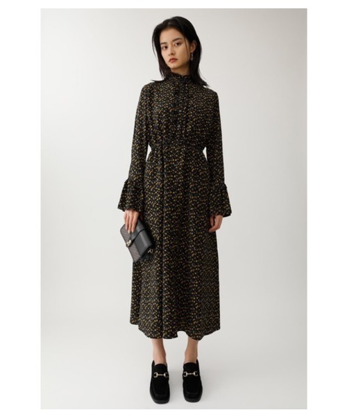 MOUSSY（マウジー）の「FLARE SLEEVE FLOWER DRESS（ワンピース）」 - WEAR