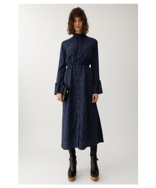 MOUSSY（マウジー）の「FLARE SLEEVE FLOWER DRESS（ワンピース）」 - WEAR