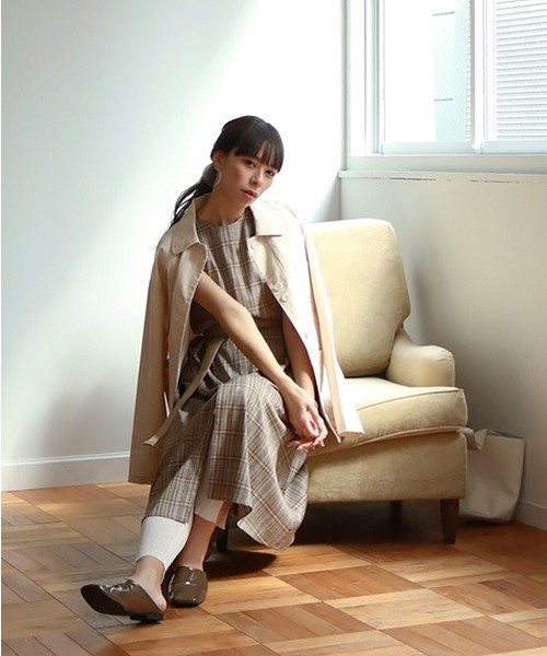 TODAYFUL（トゥデイフル）の「ステンカラーツイルジャケット（テーラードジャケット・レディース・キナリ/カーキ・36inch/38inch）」の12枚目の写真