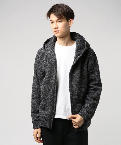 セール 杢フリースフードジップアップカーディガン パーカー Styleblock スタイルブロック のファッション通販 Zozotown