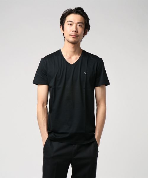 Calvin Klein Jeans(カルヴァンクラインジーンズ)の「スリム T シャツ(Tシャツ/カットソー・メンズ・ホワイト/ブラック/ネイビー・S/M/L/XL)」の10枚目の写真