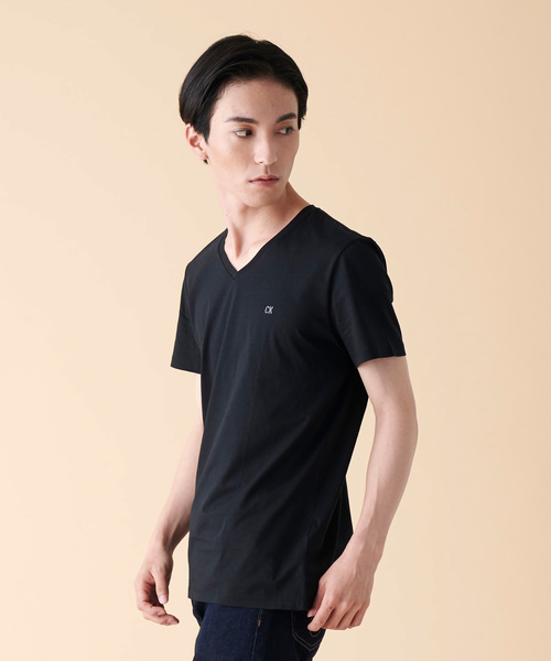 Calvin Klein Jeans(カルヴァンクラインジーンズ)の「スリム T シャツ(Tシャツ/カットソー・メンズ・ホワイト/ブラック/ネイビー・S/M/L/XL)」の9枚目の写真