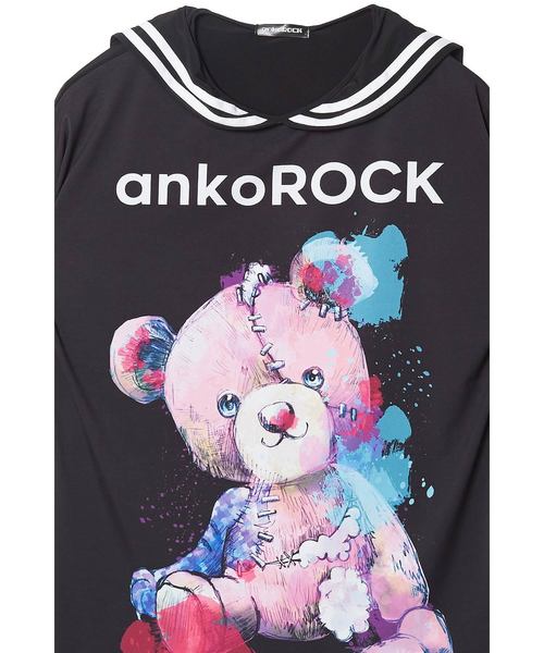 ankoROCK（アンコロック）の「ロゴテディベアラインセーラーＴシャツ -メガビッグ-（Tシャツ/カットソー・レディース・A・ONE SIZE）」の14枚目の写真