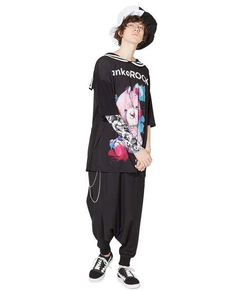 ankoROCK（アンコロック）の「ロゴテディベアラインセーラーＴシャツ -メガビッグ-（Tシャツ/カットソー・レディース・A・ONE SIZE）」の10枚目の写真