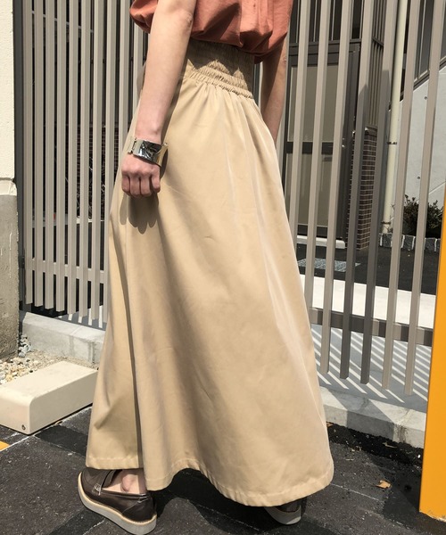 &g'aime（アンジェム）の「【&g'aime】テープベルトロングスカート（スカート・レディース・ベージュ/ネイビー/イエロー/ブルー・FREE）」の19枚目の写真