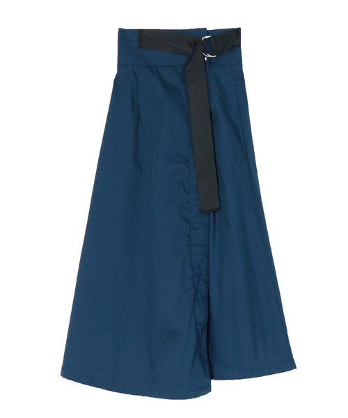 &g'aime（アンジェム）の「【&g'aime】テープベルトロングスカート（スカート・レディース・ベージュ/ネイビー/イエロー/ブルー・FREE）」の8枚目の写真