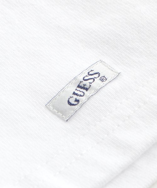 ROOPTOKYO（ループトウキョウ）の「別注：Guess Green Label/ゲスグリーンレーベル Triangle Q Mark Back Print LS Tee（Tシャツ/カットソー・メンズ・ホワイト/ブラック・M/S/L/XL）」の12枚目の写真