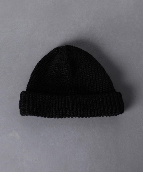 UNITED ARROWS（ユナイテッドアローズ）の「<UNITED ARROWS> リネン ニット キャップ（ニットキャップ/ビーニー・メンズ・マスタード/ネイビー/ダークグレー/ブラック・FREE）」の2枚目の写真