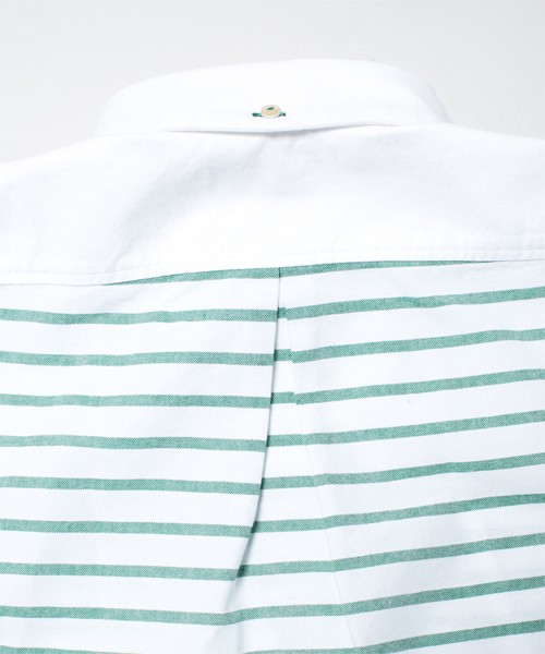 NANO universe（ナノユニバース）の「ボーダーオックスシャツ（シャツ/ブラウス・メンズ・グリーン/ブルー/ネイビー/イエロー/レッド・LARGE/MEDIUM/X-LARGE/SMALL）」の10枚目の写真