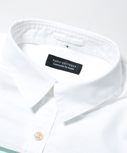 NANO universe（ナノユニバース）の「ボーダーオックスシャツ（シャツ/ブラウス・メンズ・グリーン/ブルー/ネイビー/イエロー/レッド・LARGE/MEDIUM/X-LARGE/SMALL）」の14枚目の写真