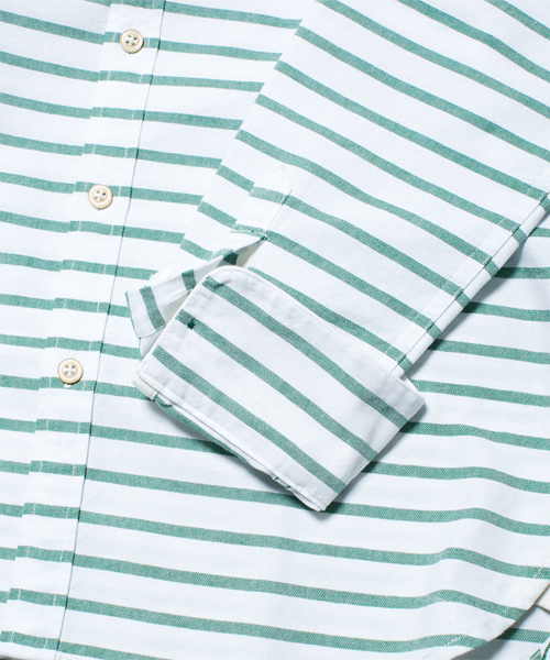 NANO universe（ナノユニバース）の「ボーダーオックスシャツ（シャツ/ブラウス・メンズ・グリーン/ブルー/ネイビー/イエロー/レッド・LARGE/MEDIUM/X-LARGE/SMALL）」の16枚目の写真