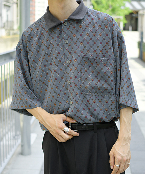 kutir（クティール）の「リブ襟柄シャツ（シャツ/ブラウス）」 - WEAR