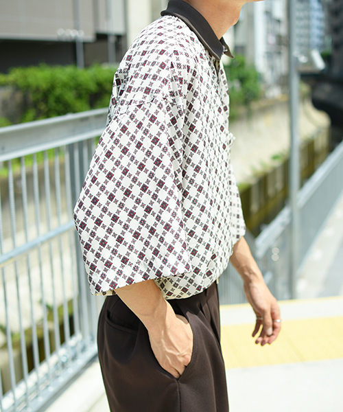 kutir（クティール）の「リブ襟柄シャツ（シャツ/ブラウス）」 - WEAR