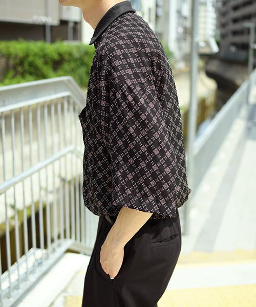 kutir（クティール）の「リブ襟柄シャツ（シャツ/ブラウス）」 - WEAR